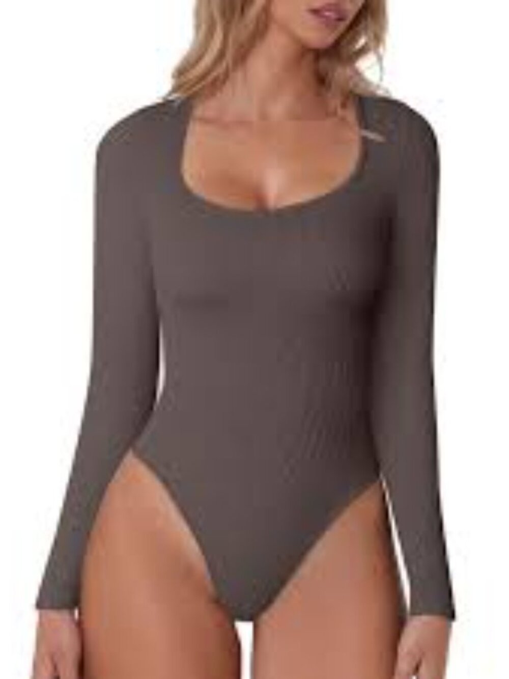 NWOT OQQ SEXY RIBBED LON GSLEEVE TUMMY CONTROL BODYSUITS